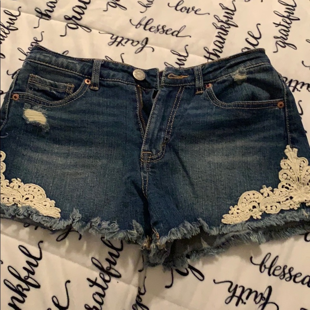 Denim shorts